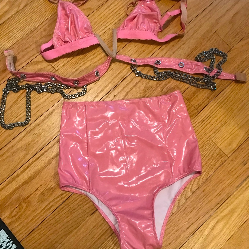 NWOT East n West Label Pleather Set